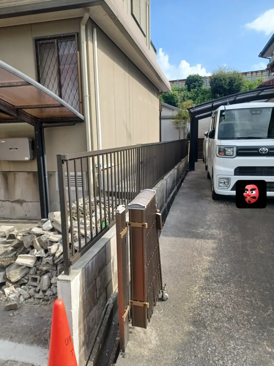 フェンス設置の画像